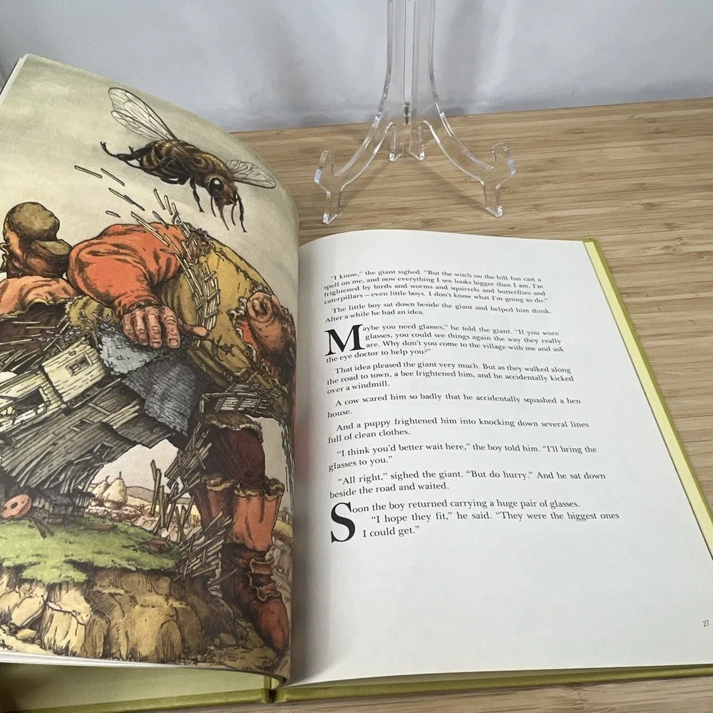 Vtg  Book of Giant Stories by David L. Harrison 1972 Weekly Reader HC